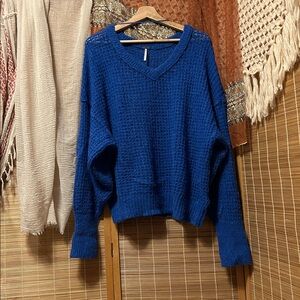 Free People Blue Sweater